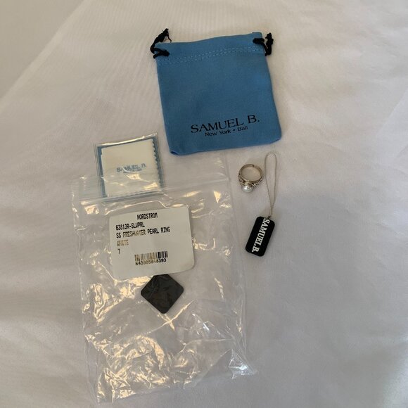 Samuel B Size 7 7.5mm Freshwater Pearl Ring - Picture 5 of 5